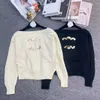 Damestrui Designertrui Pullover-sweater Ronde hals Lange mouw Buiten Casual Straattruien Jas Mode Winter Warme kleding Geborduurd gebreid