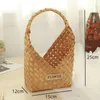 Shopping Bags Pure Hand-woven Wooden Piece Hand-held Flower Basket Arrangement Storage Packaging