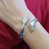 Браслет в готическом стиле, браслет для обнимания рук для женщин и мужчин, браслет с открытой манжетой, регулируемый браслет для влюбленных, винтажные ювелирные изделия, Pulseras 230907