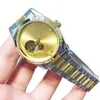 Zegarek na ręce luksusowe męskie zegarki Diamond Top Designer Mechanical Automatic Ruch zegarowy Zespół ze stali nierdzewnej Zespół Złot Gold Watch Birthday Christmas GI