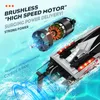 ElectricRC Boats 55kmh High Speed Racing HJ816 Brushless Rc Boat 24Ghz Professional Remote Control Model Speedboat VS Ft012 Wl916 Toys 230906