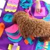 Kennels Penns Pet Dog Snuffle Mat Sniffing Training Filte Löstagbara fleece -kuddar Lättar Stress Nosework Puzzle Toy Nose Pad 230907