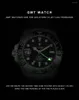Orologi da polso 2023 Cadisen Business Left Crown Men Mechanical NH34A 200m Waterproof Sapphire Glass GMT Watch For