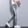 Jeans pour hommes de haute qualité à la mode classique d'été Denim Boyfriend respirant confortable style de rue lavé cowboy pantalon de luxe