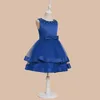 Girl Dresses YZYmanualroom Flower Dress A Line Scoop Knee Length Satin Tulle First Holy Communion Pageant Party