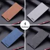 Wallets Men's Wallet Thin Slim Purse Soft Natural Leather Long Male Clutch Mens Coin Hand Business