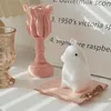 Candle Holders Tray Ins Bow Holder Round Square Pad Home Storage Jewelry Resin Table Decorative Plate