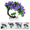 Decoratieve bloemen Kunstmatige ingemaakte nepbloem Ornament Desktop Versieren Buitenplanten Bonsai Boom Plastic Kantoor