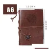 Not Defteri Toptan A6 Klasik Vintage Günlük Defter PU Deri Deri Spiral Bağlayıcı Not Defarı Korsan Gündem Gezgin Hediye Ofisi Sch Dhwbd