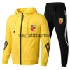 Tracksuits Masculinos 2022 Novos Mens Euro Club Rc Lens Imprimir Primavera Outono Cardigan Tops Zipper Hoodies Jaqueta Roupas Casuais Moletom + Calças Jogging X0907