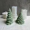 Formy do pieczenia świąteczne pachnące silikonowe świecy MORM DIY SANTA TREE GYPSUM Ręcznie robione mydło