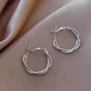 Hoepel Oorbellen 2023 Voor Vrouwen 14K Goud Sterling Zilver Chunky Twisted Hoops Earring Hypoallergeen Oor Sieraden