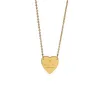 Designer Gold Herz Halskette Schmuck Anhänger Halsketten Roségold Valentinstag