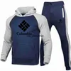 Survêtements pour hommes 2023 Nouvelle mode Pull à capuche avec fermeture éclair Vêtements de sport décontractés Ensemble pour hommes + Pantalons pour hommes Vêtements pour hommes x0907