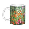 Mokken Gepersonaliseerde Gustav Klimt Stijl Portret Koffie DIY Symboliek Kunst Keramische Thee Melk Cup Outdoor Werk Camping Cups