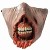 Party Masks Half Face Mask Face Mask Cosplay Zombie Demon Halloween Props Party Festival Costume Party and Movie Props Horror Ghoul Face X0907