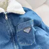 Winter highend mens jackets high quality plush stitching design blue jeans coat US size luxury brand top designer jackets