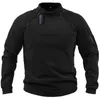 Pulls pour hommes US Tactique Veste extérieure Vêtements de chasse Fermetures à glissière chaudes Pull en polaire Hommes Coupe-vent Automne Hiver Manteau Sous-vêtement thermique