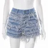 Vrouwen Jeans 2023 Zomer Est Helder Kwastje Strakke Zak Kogelloze Denim Shorts Multi Kleuren Pantalones Vaqueros Mujer Jean