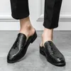 Pantoufles de styliste en cuir véritable pour hommes, chaussures décontractées de haute qualité, mode de luxe, été 2023, Mocassins