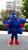 azul super estrela mascote traje personalizado fantasia vestido dos desenhos animados traje carnaval costume41177