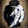 3D Digital tryckta herrar Nel Ice Hockey Baseball Jacket Cardigan Hooded dragkedja Tröja Olive19i519i5