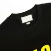 2023 Erkek Tişörtler T Shirt Avrupa Tshirt Gömlekler Klasik Pamuk Giyim Klasik Gökkuşağı Geometrisi Patchwork Renk Mektup Baskı Tee Siyah Beyaz Gri Üstler Kadınlar İçin