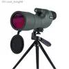 Telescópios Telescópio 25-75x60 Spotting Scope Monocular Binóculos poderosos Bak4 FMC à prova d'água com tripé para viagens, acampamento, observação de pássaros Q230907