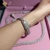 Moissanite Bracelet Men Tester Bracelet Link Silver Chain Cuban Diamond Gra Pass Moissanite Cuban Vvs Lichw