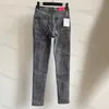 Jeans Mode Stretch Kleine Voeten Jeans Kokerbroek Kristal Rits Heuplift Strak Casual Afslanken