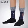 Calcetines deportivos Santic Calcetines de ciclismo profesionales Mujeres Alto Elástico Transpirable Deportes Correr Gimnasio Fútbol Calcetines de bicicleta Hombres 230906