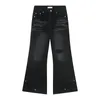 Men's Jeans SYUHGFA Vintage Loose Fashion Micro Ragged Perforated Baggy Denim Pants Personality Jean Trouser Niche Design