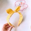 Hårtillbehör Korean Sweet Plaid Hairband Bow Children's Band pannband Blommor Hoop For Kids Girls Baby