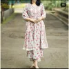 Ethnic Clothing Salwar Kameez Sets Valentines Day Gift Dress Handmade Straight Rayon Kurti Pant Dupatta Set