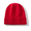 Berets Merrilamb Chapéu de inverno quente para crianças unissex boné de malha crianças pura cashmere gorro chapéus meninos bonnet menina bonés acessórios