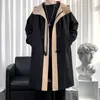 Trench da uomo Cappotto da uomo Streetwear Giacca lunga Hip Hop Moda maschile Giacca a vento Primavera Autunno Ded Cappotto da donna