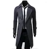 Men's Trench Coats Fashion Brand Autumn Jacket Long Coat Men High Quality Slim Fit Solid Color Double-Breasted M-4Xl