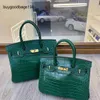 Designer Handbag Handmade Trick Crocodile Pattern Platinum Bag Can Diy 2024 New European and American Fashion Big Commuter Versatile Have Logo