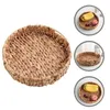 Dinnerware Sets Woven Fruit Basket Storage Bins Kitchen Bracket Home Clothes Organizer Water Hyacinth Sundries Toys Practical