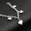 Charm Bracelets Fashion Women Simple Female Sliver Color Trend Stainless Steel Lover Bead Chain Bracelet Gift Jewelry