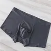 No 2033 Men High Quality Fashion Ice Silk Boxer Breathable Comfortable Underpants M-XL339G