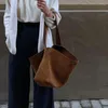 Sacs de soirée 2023 Sac de seau en daim Sac à bandoulière pour femme Shoppers Grande capacité Sac à main Mode Casual Polyvalent Bandoulière pour les femmes