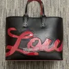 مصمم Tote Cabarock Petit Modele Classic French Counter Bag Women Red Leopard Luxury Luxury High Lead Business حقيبة تسوق كبيرة السعة