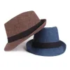 Breda randen hattar hink hattar mens sommarstrand sol mössa utomhus casual fedora trilby jazz hat panama hat hatcs0565 230907