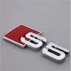 20pcs lot 3D Metal S3 4 5 6 stickers for Audi chrome badges emblems bumper stickers car-styling246y