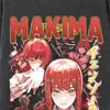 Camisetas para hombres Harajuku lavada camiseta motosierra hombre gráfico camiseta divertida dibujos animados manga makima anime unisex tops y2k ropa 230906