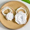 Choker 2Pcs Gothic Rose Flower Necklaces Fashion Floral Charm Neckchain For Women Ladies Y2K Jewelry Gift Accessories