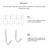 الخطافات الخطاف المدخن الجزار الجزار لحم الخنزير المقدد بطة مقاوم للصدأ معالجة الفولاذ معالجة المطبخ نقانق شماعات الدجاج وعاء الدجاج