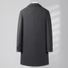 メンズトレンチコート2023秋のファッションコート高品質のビジネスジャケット男性服フルサイズM-4xl