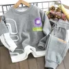 Jerseys spring fall Children Boy s Clothing Set Teen Outfits Kids Boys Tracksuit Sportwear clothes Suit 4 6 8 10 12 14Years 230906